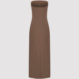 HELENE LONG DRESS IN BROWN