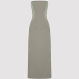 HELENE LONG DRESS IN SAGE GREEN
