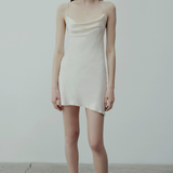 LUNA SILK DRESS IN CREAM