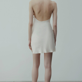 LUNA SILK DRESS IN CREAM