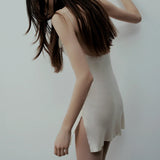 LUNA SILK DRESS IN CREAM
