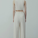 SAGE WIDE LEG TROUSERS