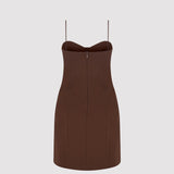 UMA DRESS IN BROWN