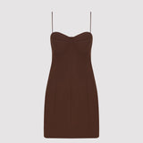 UMA DRESS IN BROWN