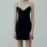 DAPHNE SILK DRESS IN BLACK