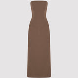 HELENE LONG DRESS IN BROWN