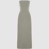 HELENE LONG DRESS IN SAGE GREEN